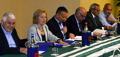 Consiglio Generale della FNP dei Laghi del 23 Maggio 2016: tavolo della presidenza