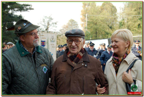 Giuseppe Bianchi con la figlia Piera Donata e il genero Armando Curto